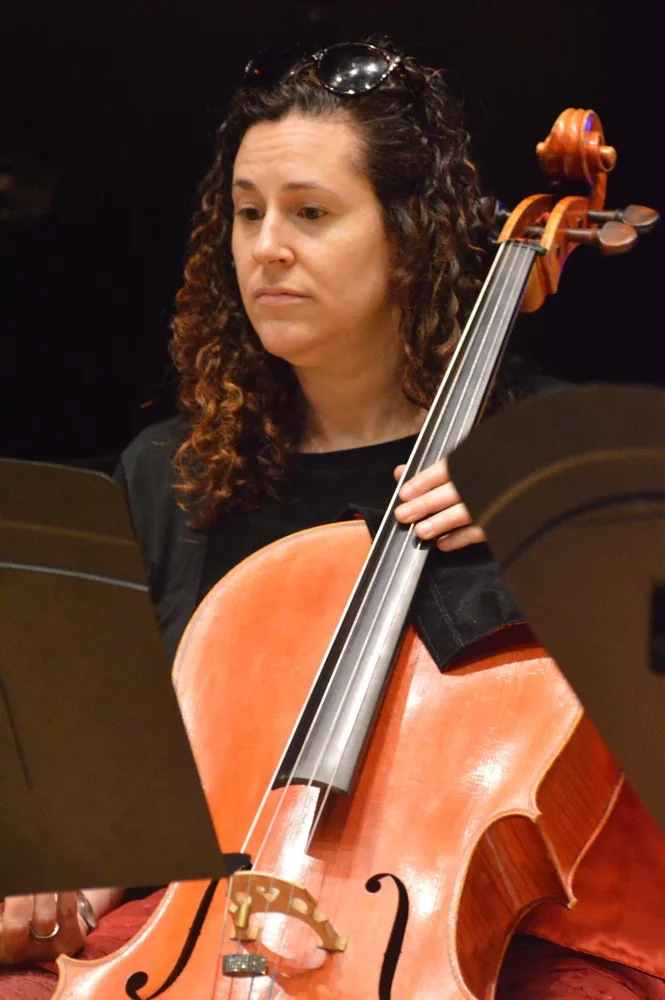 A cellist performing, 2019